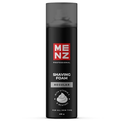 Image of MENZ Shaving Foam For Men 418gm | Shaving Foam With long lasting Fresh Fragracne Menthol Foam With Tea Tree oil vitamin E (Pack Of 1)