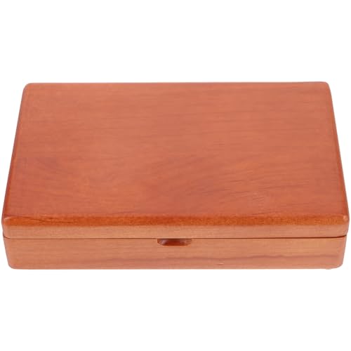 OFFIGAM 木製印章収納箱 軽量ポータブル 朱肉保管用 多機能スタンプケース 旅行 オフィス向け 持ち運び便利 スムーズ表面で快適収納