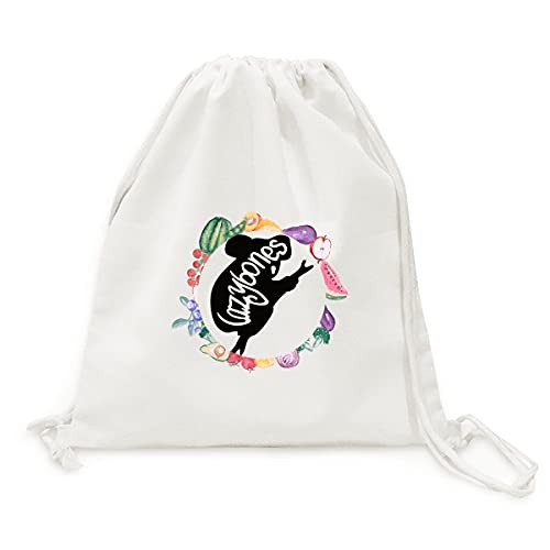 Sac en tissu pliable animaux pour fruits et légumes à sangle
