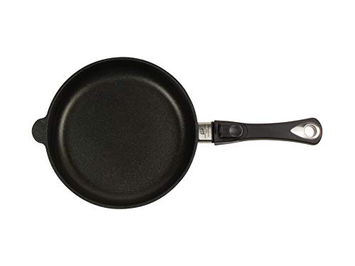 AMT Gastroguss Bratpfanne 24 cm Ø, 5 cm hoch, abnehmbarer Stiel, nicht induktionsgeeignet, Lotan® Antihaft-Veredelung… – Ansicht 2