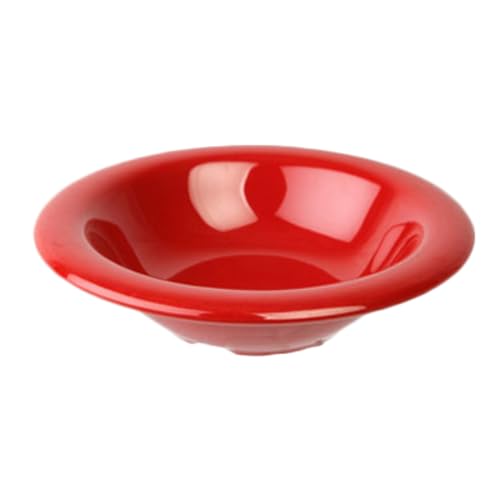 FSE CR5608PR Salad Bowl, 8 oz., 6" Dia., Break-Resistant, Dishwasher Safe, Melamine, Pure red, BPA Free, NSF, Pack of 12