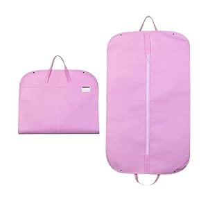Premium Non-Woven Garment Bags for Suits Jackets Dresses - Travel-Friendly Closet Organizer with Carry Handles - Durable Brown