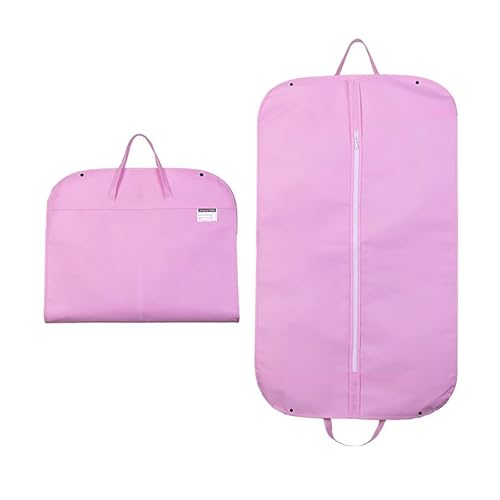 Premium Non-Woven Garment Bags for Suits Jackets Dresses - Travel-Friendly Closet Organizer with Carry Handles - Durable Brown