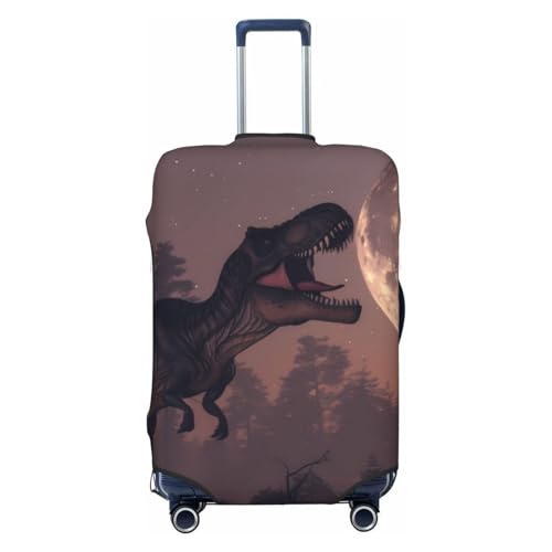Dinosaur Moonlit Forest Travel Luggage Covers - Elasticity Suitcase Covers Protector for Luggage 18-32 Inch