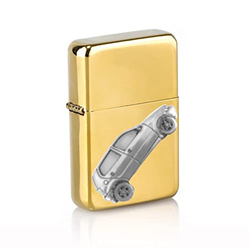 Briquet rechargeable doré à couvercle rabattable comme cadeau