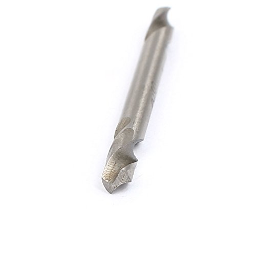 Aexit 4.2mm Cutting Tool holder Dia 2 Flute HSS Double End Twist Drill Bit Cutter Gray 10pcs Model:39as429qo513