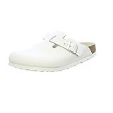 Birkenstock Original Boston Leather Narrow Width, White M10 43,0