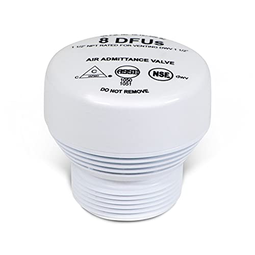 Image of Highcraft Air Admittance Valve 1-1 /2 inch' MIP, White