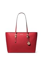 Michael Kors Quinn Large Tote, Gold-Tone Hardware/Crimson