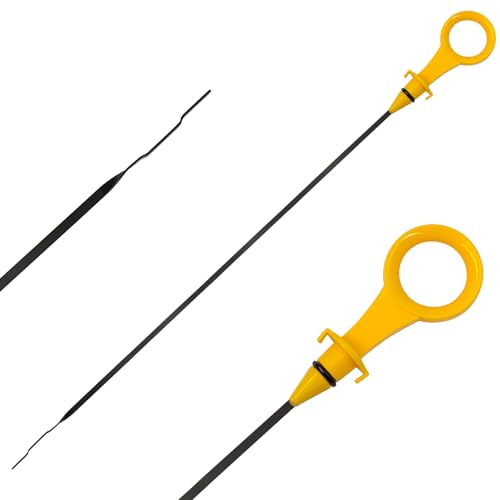 Image of 06J115611F Oil Dipstick Indicator, Compatible with Audi A4 A5 Quattro Q5 Volkswagen VW Passat B6 2.0T Engine Oil Fluid Level Dip Stick Replace 06H115611E