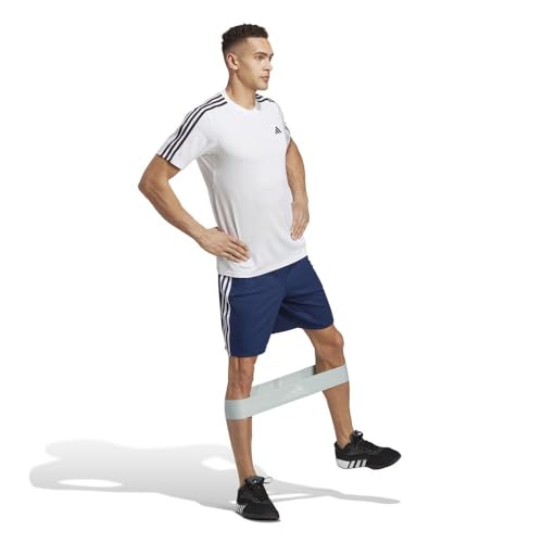 Image of adidas Tr-ES PIQ 3Sho Men Blue Training Shorts Size -