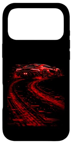 Red Drift Car Street Racing Turbo Fast Design �����Y �L�b�Y �{�[�C�Y �X�}�z�P�[�X iPhone 17 Pro Max �p