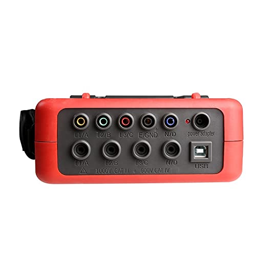 Raesung Etcr5000 Power Quality Analyzer 3 Phase Multi-Functional Power Quality Monitor With 4Pcs Etcr040B Current Clamps Sensor Range 0.10A~100A #TOP4