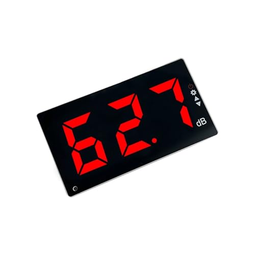 YVAAASIYC Medidor de Nivel de Sonido Digital DC 5V LCD 30-130dB medidor de Ruido montado en la Pared decibelios Instrumento de medición de Ruido con Alarma