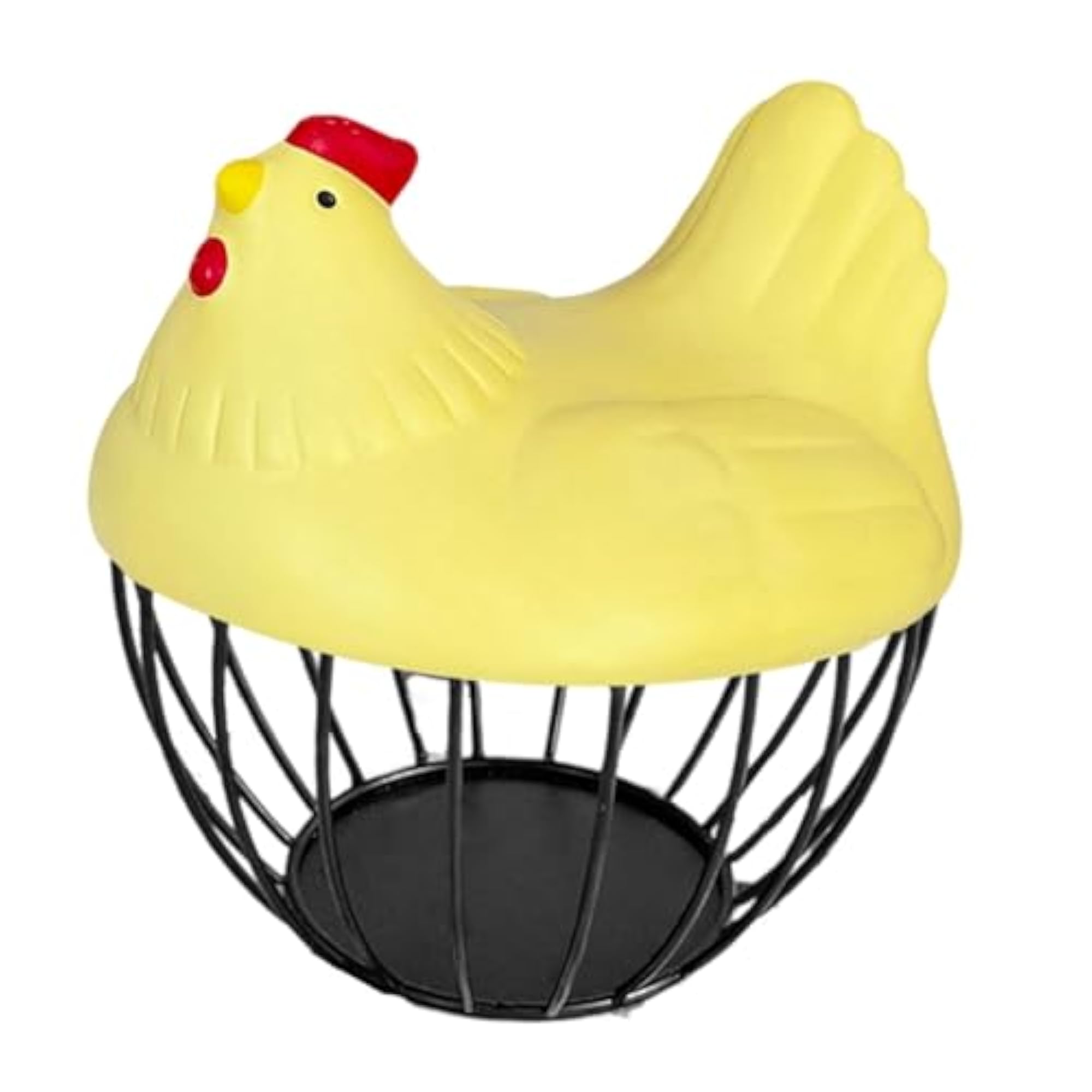 Rustic Chicken Egg Basket for Kitchen Storage