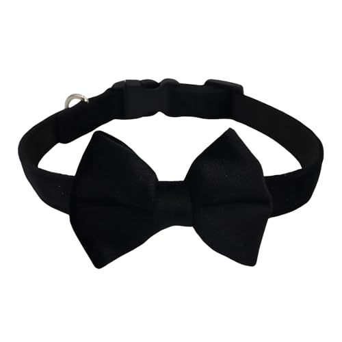 Collar para perro mediano con moño y hebilla rápida
