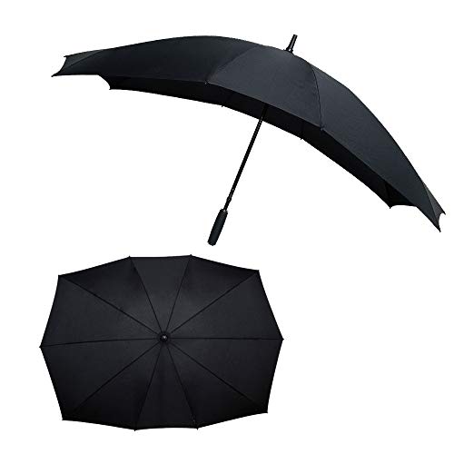 Le Monde du Parapluie Paragua clásico, Negro (Negro) - FALCONETW3NOIR