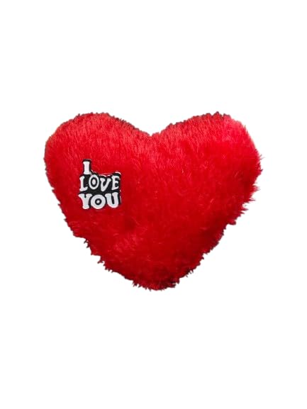 MARUTHI Toys Soft Fur Love Heart Shape Cushion Pillow for Valentine's Day, Couple, Sofa, Car, Decoration (RED, 30 CM)-image-7