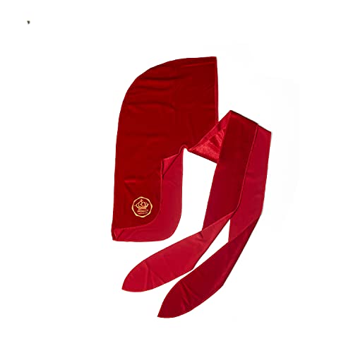 Image of KISS RED Bow Wow Power Wave Velvet Luxe Durag (Red)
