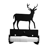 Village Wrought Iron Traditional Style Deer Toilet Tissue Holder