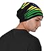 America Brazil Flag Flying Knitted Hat Fashionable Cuffed Knit Hats Winter Beanies Skull Cap Unisex Vintage Full Cover Cap Black