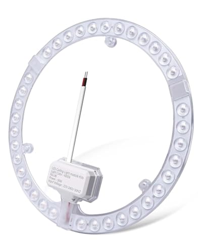 DoRight Corina Circolina LED 12W Bianco Naturale 4000K Con Magnete Modulo di Ricambio Circolare LED Adatto per Telai di Plafoniere Trasformate la Modulo Ricambio Neon Plafoniera a LED 220V