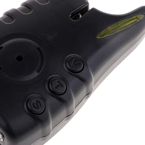 YIJU Alarmes de Mordida de Pesca Definir Alarmes Digitais Indicadores de Mordida de Pesca - Amarelo