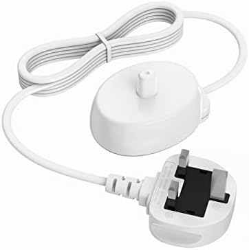 BENSN for Oral B Electric Toothbrush Charger, Braun Type 3757 Chargers UK Plug for Oral-B Pro 1 650 Pro 2 2500 Pro 3 3500 Smart 4 6 iO 4 5 6 Kids Vitality Genius X 8000 Toothbrushes Charging Adapter