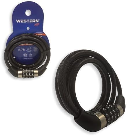 Kit 2 Cadeados Antifurto com Senha para Bicicleta, 1m x 8mm, Corrente