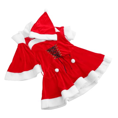 Robe de fête de fin d'année costume complet Mère Noël sans stress