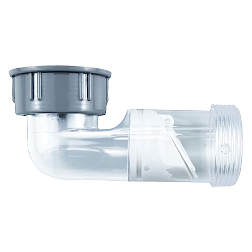 WHAMVOX Sewer Hose Elbow One Way Valve, 90 Degree Drain Hose Fitting for Bathroom Sink and Kitchen Basin, Anti-odor Drain Pipe Accessory for Waste Water Supply