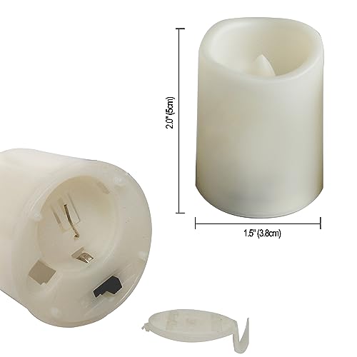 Image of Halloween Battery Operated Flameless LED Votive Candles Pumpkin Decal 6 PCS