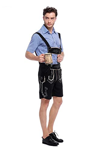 FUFUYO Heren Oktoberfest Beierse Traditionele Lederhosen Kostuum Duitse Bier Festival Fancy Dress Outfits - Afbeelding 8