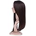 BERON Dark Brown Wigs Straight Long Wig Middle Part Women's Hair Wigs for Cosplay Halloween Party or Daily Use Wig Cap Included