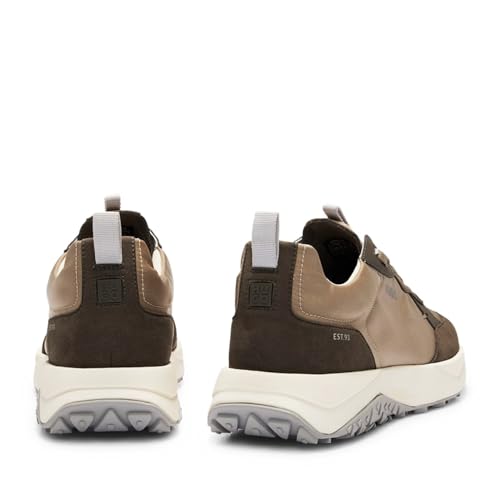 Image of HUGO Mens Running Style Mix Material Sneakers