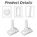BE-TOOL Rectangular Toilet Seat Hinge Bolt Screw Plastic Toilet Seat Bolts Toilet Seat Hinges Replacement Parts for Toilet Seat Maintenance and Replacement(2 PCS)