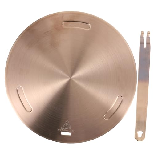SOLUSTRE 1 Set Stainless Steel Induction Heat Diffuser Plate Kitchen Essential for Induction Cookers Gas Stoves Thermal Guide for Even Heating and Cooking Efficiency