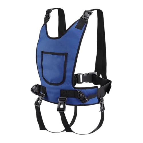 Yirepny Wheelchair Harness for Adults Straps Prevent Sliding Padded Vest Restraint Torso Support Harness Wheelchair Safety Seat Belt Blue
