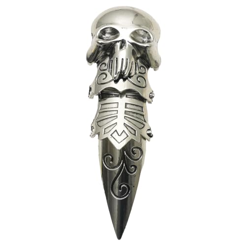 Beaupretty Anillo de Calavera Abierto Diseño Retro para Hombre Joyería de Dedo Decorativa Anillo de Modelado de Dedo para Hombre Creativo