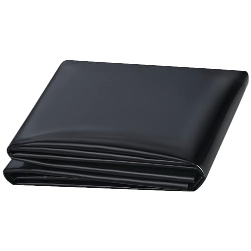 Revêtement de bassin robuste bâche étanche grand format 5 m x 9 m film PEHD noir