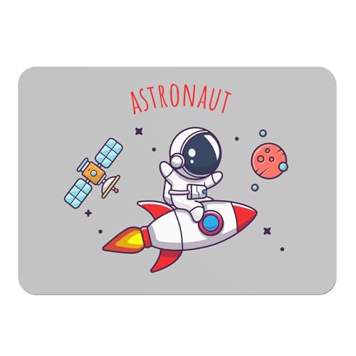 Sets de table souples gris astronaute lune dessous liège napperon grand format - 2