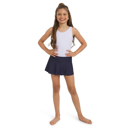 Image of Lands' End Girls' Swim UPF 50+ Stretch Waist Attached Bikini Bottom Swim Skirt