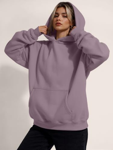 Image of Trendy Queen Women Oversized Hoodies Fall Outfits | Gentle Skin Feel, Aesthetic Drop Shoulder, Large Kangaroo Pocket, Seamless Daily Outfit Match