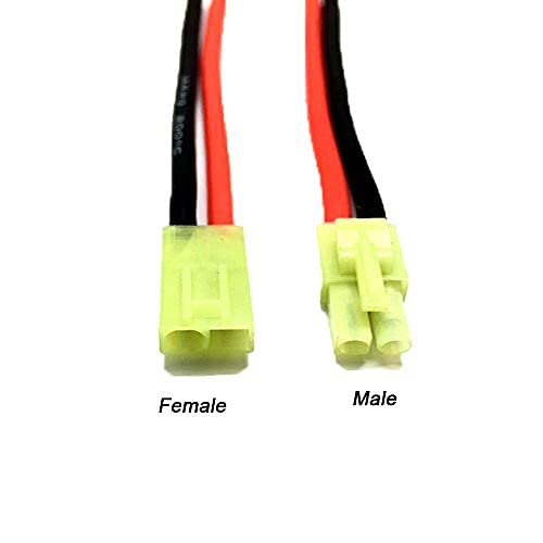 Amazon.co.jp: Yiqigou 2ペア 小型ミニタミヤプラグオスメスコネクター