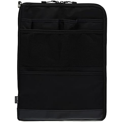 LIHITLAB Laptop Sleeve, Water & Stain Repellent, Vertical for Backpack, 13.4" x 9.8", Black (A7683-24) Cover