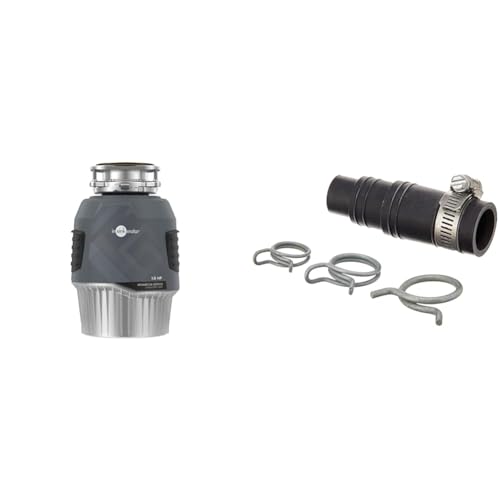 Image of InSinkErator EVOLUTION 1HP 1 HP, Advanced Series Continuous Feed Food Waste Garbage Disposal, Gray & DWC-00 Dishwasher Connector Kit
