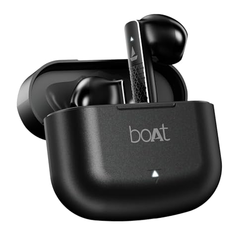 boAt Airdopes 91 Prime, 45HRS Battery, 13mm Drivers, Metallic Fin...