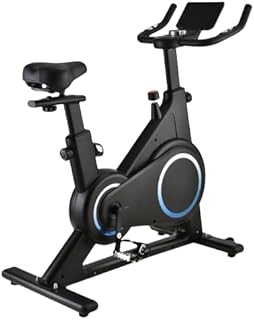Bicicleta estática plegable con resistencia magnética y pantalla multifunción para almacenamiento compacto