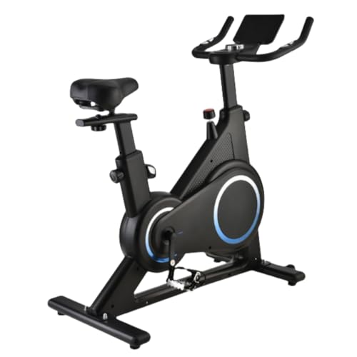 Bicicleta estática plegable con resistencia magnética y pantalla multifunción para entrenamientos compactos en casa