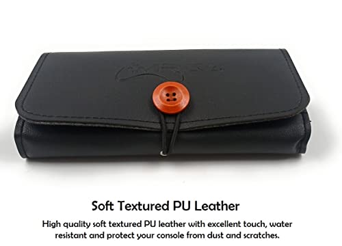 Mrgc Pu Leather Case Carrying Bag For Psp 1000 / Psp 2000 / Psp 3000 / Nintendo 2Ds Xl - Portable Travel Case, Protective Pouch For Handheld Retro Game Console (Black) #TOP1